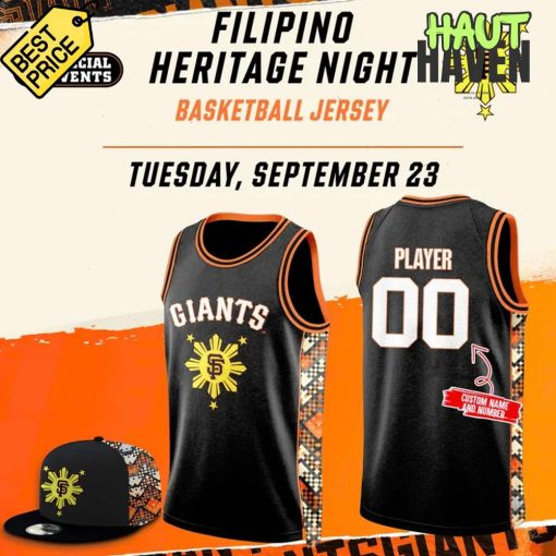 San Francisco Giants Filipino Heritage Night Special Basketball Jersey