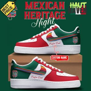 Step Up in Style with the San Francisco Giants x Mexican Heritage Night Personalized Air Force 1 Sneaker