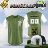 Los Angeles Dodgers x Minecraft Movie Special Green Baseball Jersey