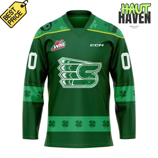 Spokane Chiefs Saint Paddy’s 2025 Special Hockey Jersey