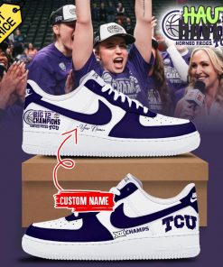 TCU Horned Frogs Women’s Basketball Big 12 Tournament Champions Air Force 1 Sneaker