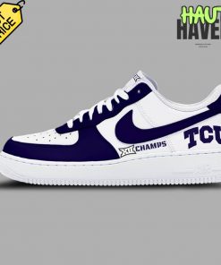 TCU Horned Frogs Women's Basketball Big 12 Tournament Champions Air Force 1 Sneaker