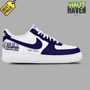 TCU Horned Frogs Women's Basketball Big 12 Tournament Champions Air Force 1 Sneaker