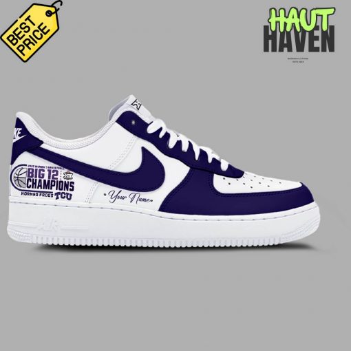 TCU Horned Frogs Women’s Basketball Big 12 Tournament Champions Air Force 1 Sneaker