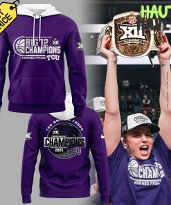 Celebrate Victory with the TCU Horned Frogs Women's Basketball Big 12 Tournament Champions Hoodie