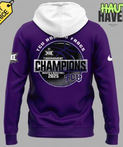 TCU Horned Frogs Women's Basketball Big 12 Tournament Champions Hoodie