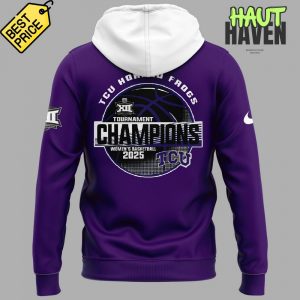 TCU Horned Frogs Women's Basketball Big 12 Tournament Champions Hoodie