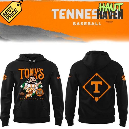 Tennessee Baseball x TONY’S Special Black Hoodie