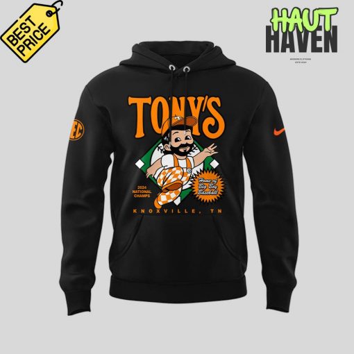 Tennessee Baseball x TONY’S Special Black Hoodie