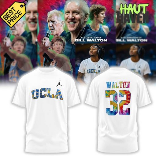 UCLA Bruins Basketball Honors the Late Bill Walton White Tee