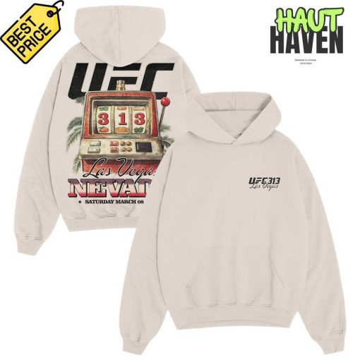 UFC 313 Las Vegas Special Cream Hoodie