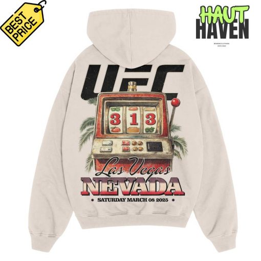 UFC 313 Las Vegas Special Cream Hoodie