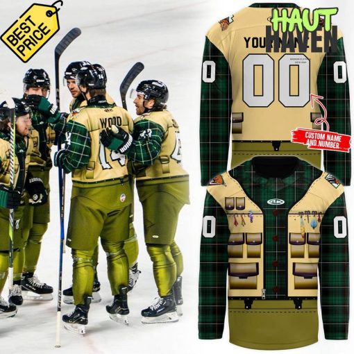 Utah Grizzlies “Fishing Night” Special Hockey Jersey