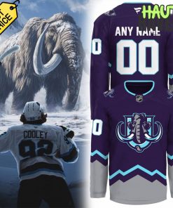 Utah Hockey Club Mammoths New Logo Special Purple Hockey Jersey