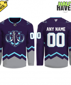 Utah Hockey Club Mammoths New Logo Special Purple Hockey Jersey