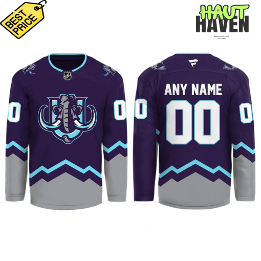 Utah Hockey Club Mammoths New Logo Special Purple Hockey Jersey