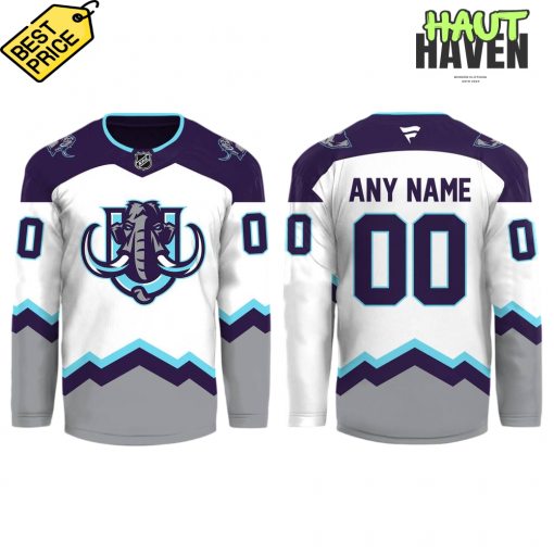 Utah Hockey Club Mammoths New Logo Special White Hockey Jersey