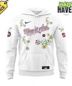 Washington Nationals Takashi Murakami x MLB World Tour Tokyo Series White Flower Hoodie