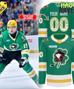 Wilkes Barre/Scranton Penguins St. Patrick’s Day 2025 Special Hockey Jersey