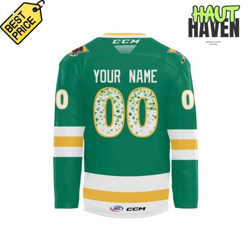 Wilkes Barre/Scranton Penguins St. Patrick’s Day 2025 Special Hockey Jersey