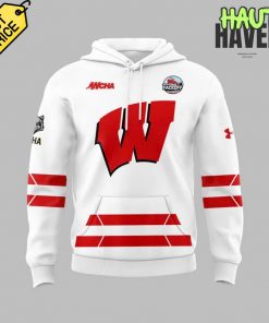 Wisconsin Badgers WCHA Final Faceoff Champions Special White Hoodie