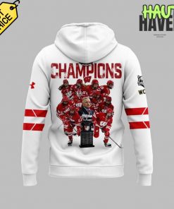 Wisconsin Badgers WCHA Final Faceoff Champions Special White Hoodie