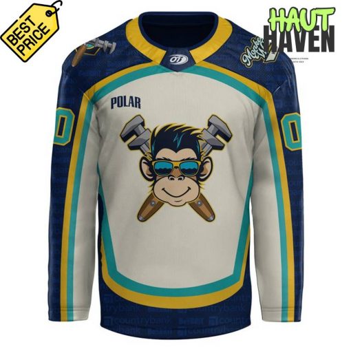 Worcester Railers x Monkey Wrenches Special Hockey Jersey